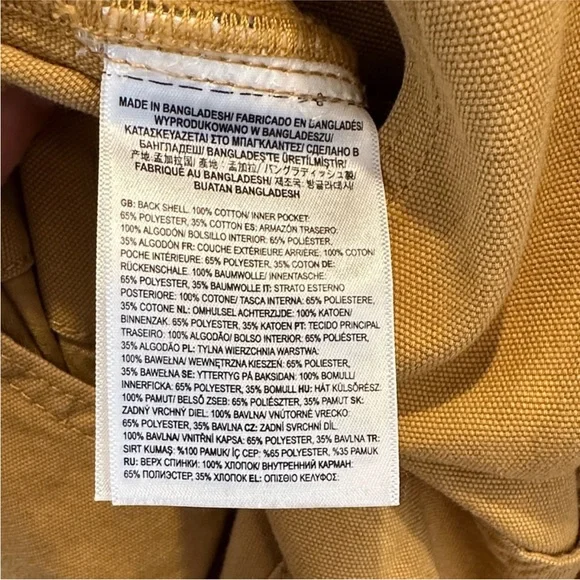 Vans mustard denim overalls Small - Picture 9 of 10